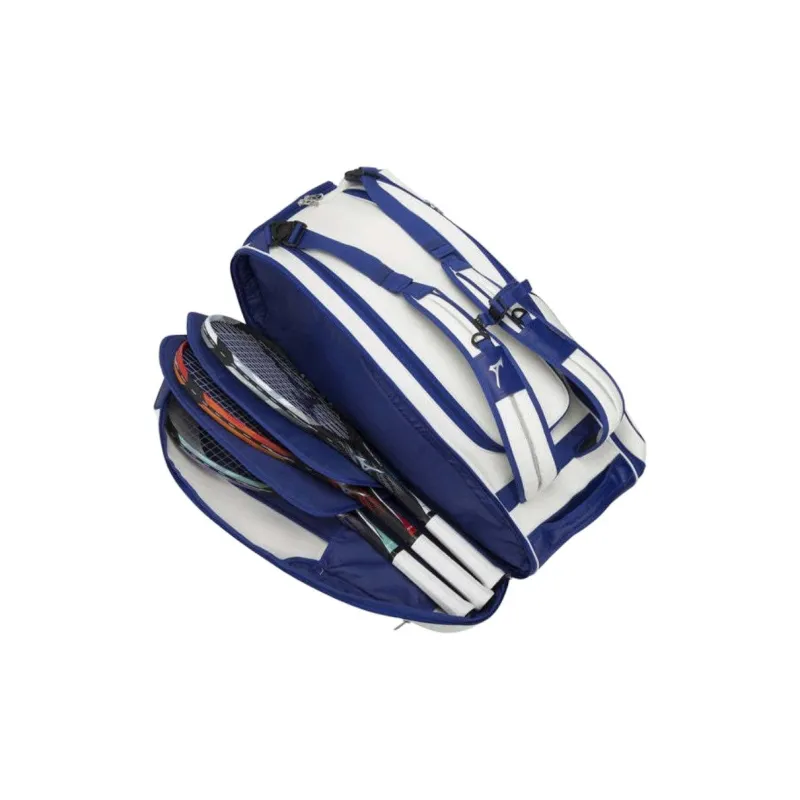 Mizuno Tennis Racket Bags PU Unisex L78 X W36 X H35cm Blue White-1