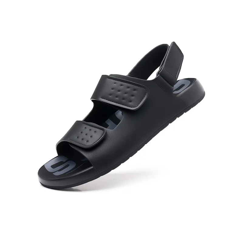 QIUTEXIONG Beach Sandals Men Black/Brown-3