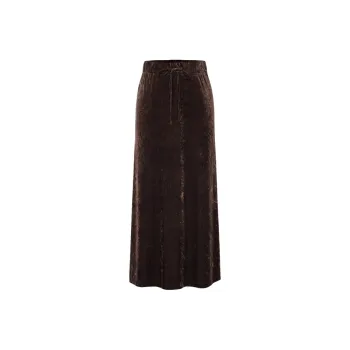 MOCO Casual Long Skirts Women's Brownie Color