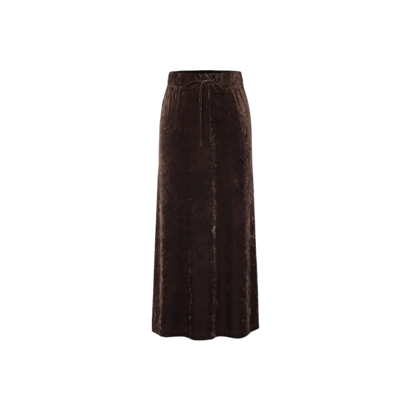 MOCO Casual Long Skirts Women's Brownie Color-0