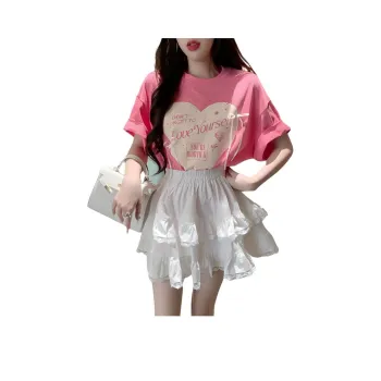 Flowers In Water Skirt Set Women's