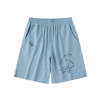 LAMLICKA Casual Shorts Unisex Blue