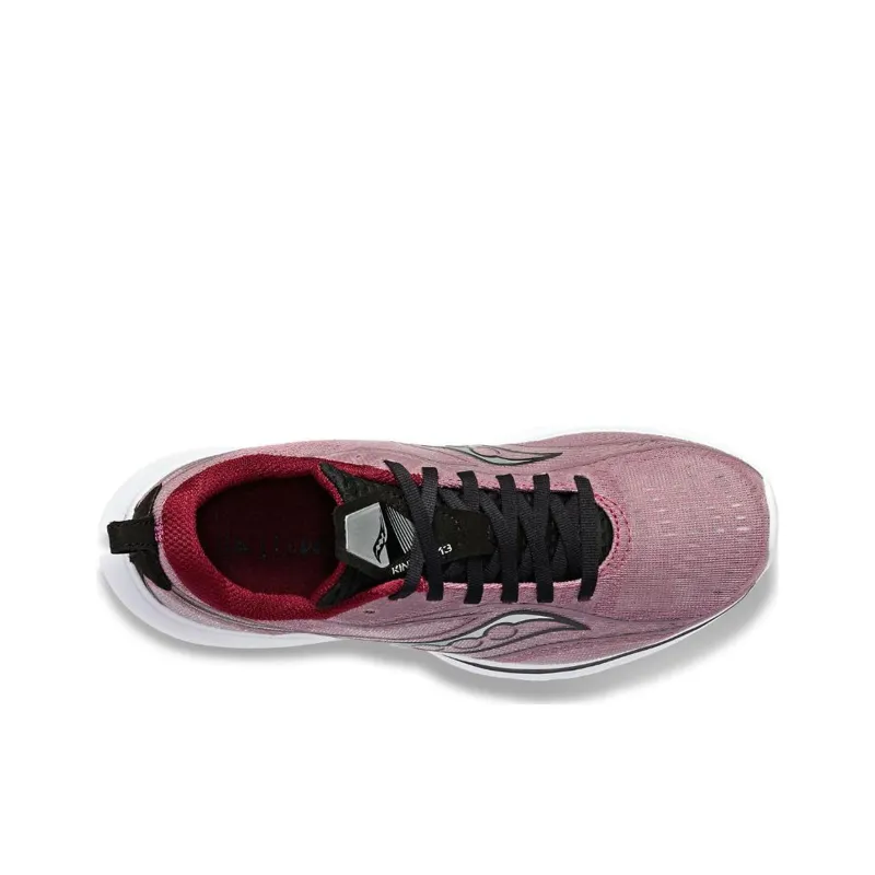 Saucony Kinvara 13 Cushioning, Slip Resistant, And Abrasion Resistant Low Top Running Shoes Women's Pink Black-3