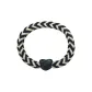 Heart Korean Style Thickened Hair Tie 1 Pc (Black)