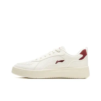 LiNing Spike Years Anti Slip Wear Resistant Low Top Skateboard Shoes Women's White Red