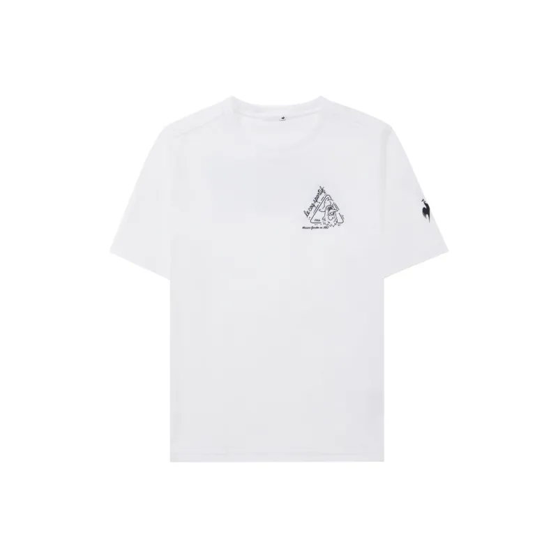 Le Coq Sportif Set in Sleeve Basic Short Sleeved T Shirts Women's-0