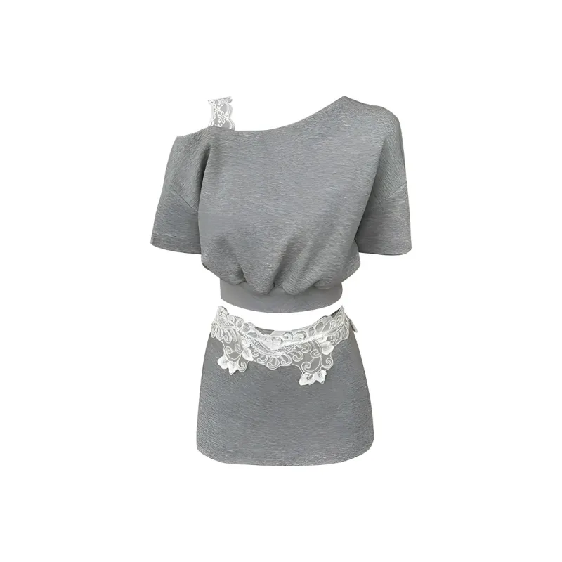 DOSOHEB Two Piece Skirt Sets Women's-0