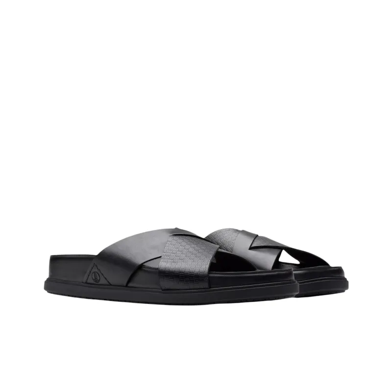 Clarks Rubber Sole Abrasion Resistant Slide Slippers Men's Black-2