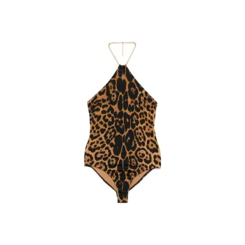 TOM FORD Leopard Printed One Piece Swimsuit