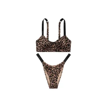 Victoria's Secret Swimsuit Set Women's Set Leopard Print