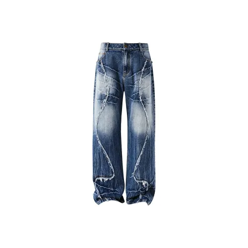 WHOOSIS Jeans Unisex Dark Blue