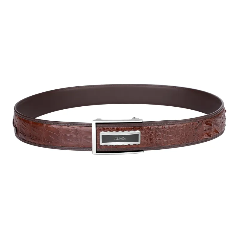 CATELLES Crocodile Leather Belts Men's 3.5cm/3.8cm-11