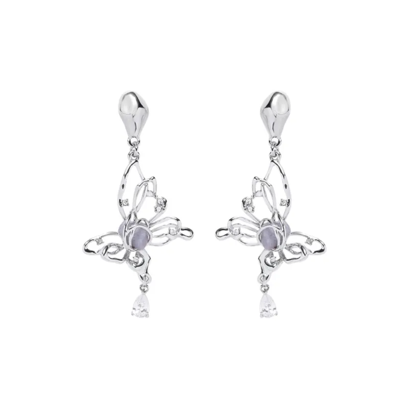 KING OF BLING Alloy, Zircon, Resin Earrings Women's-0