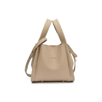 RIVMIND PU Handbag Women's Beige/Apricot/Black/Elephant Gray