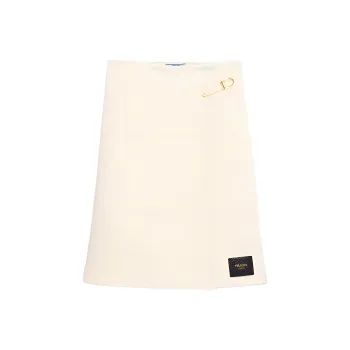 PRADA SS25 Casual Long Skirt Women's Beige