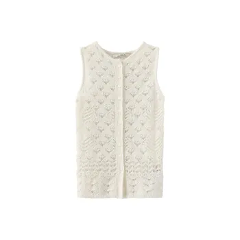 Cubic Tank Tops Women's White