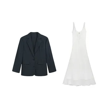 Aghr Skirt Set Women's Blue White