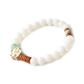 Tokai Family White Jade Bodhi Bracelets Unisex