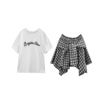 A Paradise For Awakening Skirt Set Women's Light Gray