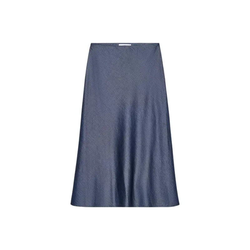 ZARA Casual Long Skirt Women's Deep Indigo-0