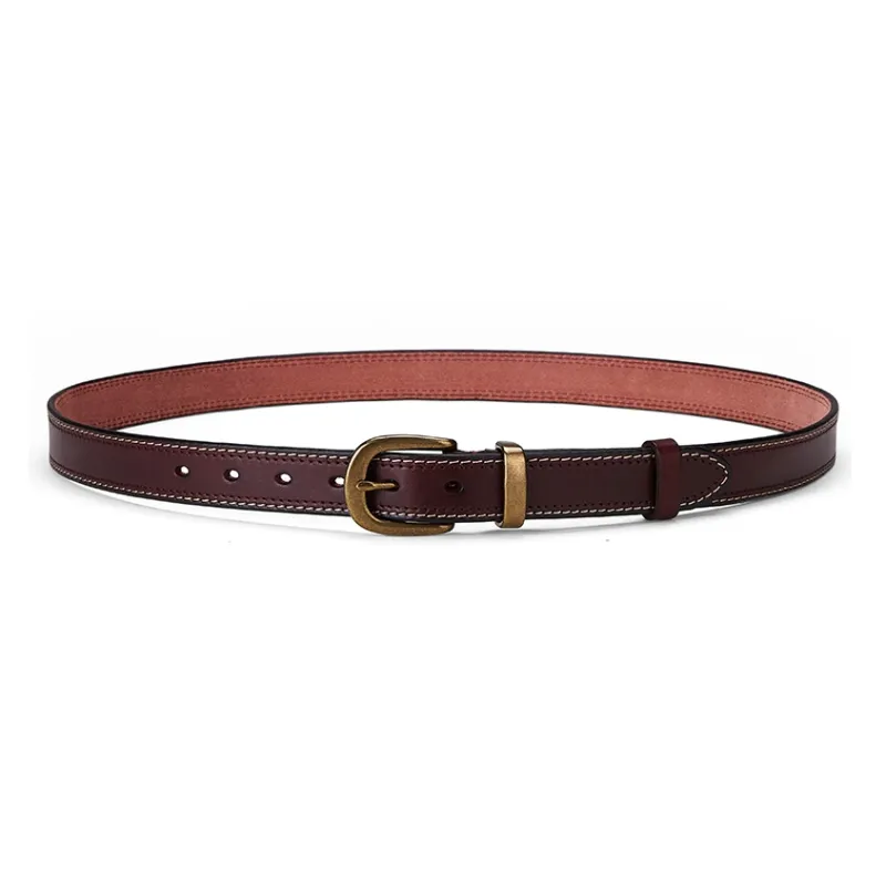 PIERRE CARDIN Cow Leather Belts Men's Black/Burgundy/Brown 2.8cm-9