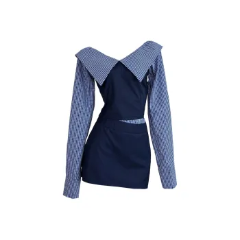 Icicofficial Skirt Set Women's Sea Night Blue