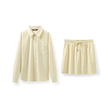 LUYOUYE Skirt Set Women's Yellow