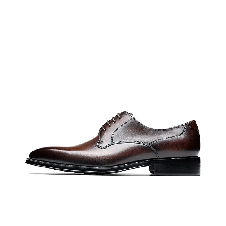 Bansley Dress Shoes Men Low Top Black-5