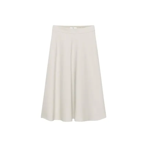 ARITZIA FW24 Babaton Futurism Skirt Casual Long Skirts Women's Matte Pearl/Matte Pearl