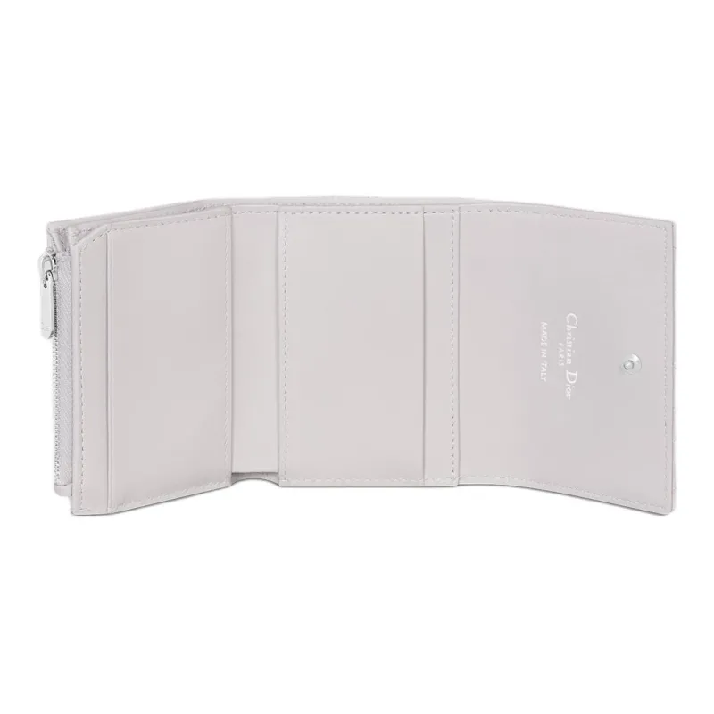 DIOR Jolie Lambskin Wallet Women's White-4