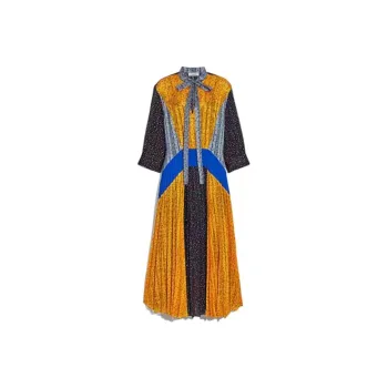 COACH Long Sleeved Dress Women's Multicolor