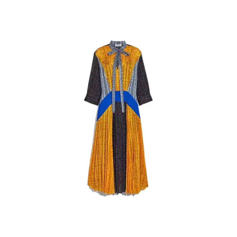 COACH Long Sleeved Dress Women's Multicolor-0