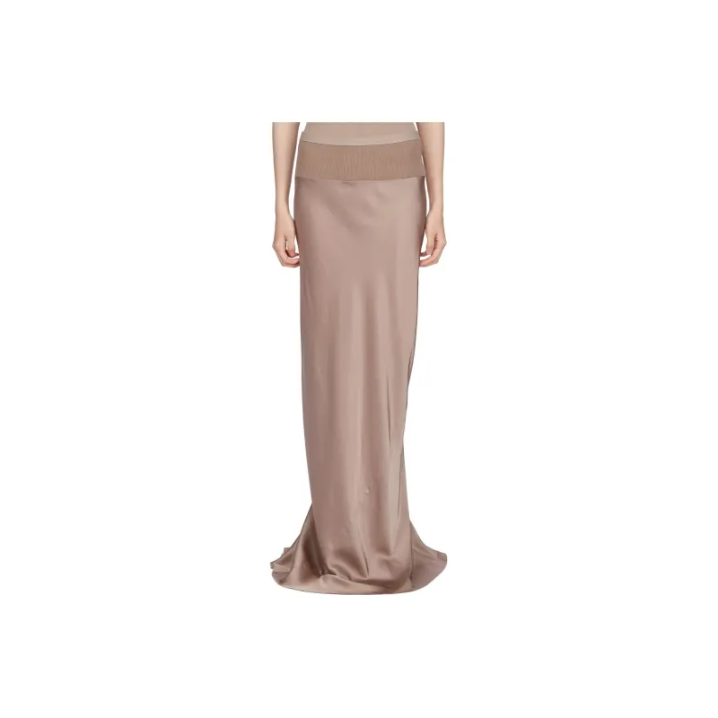 RICK OWENS Casual Long Skirts Women's Flesh-0