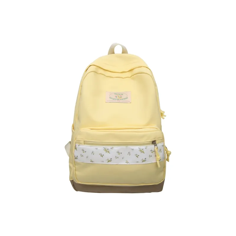 AIBAG Nylon Backpack Women's Black/Pink/Yellow/Green/Blue-13