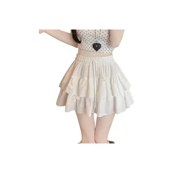 JEANSWEST Casual Short Skirts Women's White