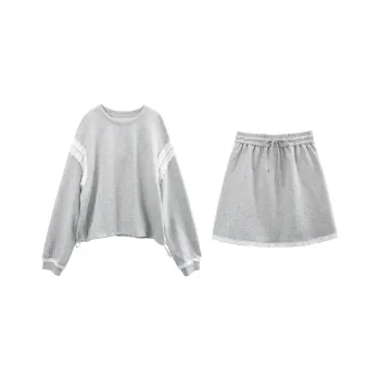 A Paradise For Awakening Skirt Set Women's Gray