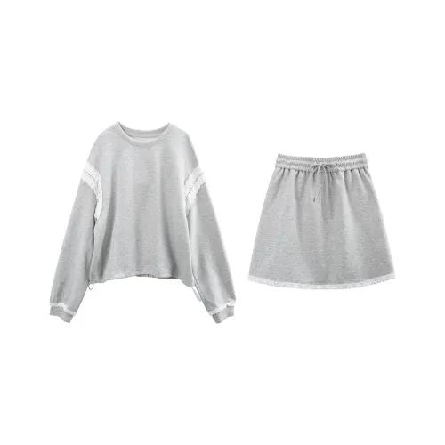 A Paradise For Awakening Skirt Set Women's Gray