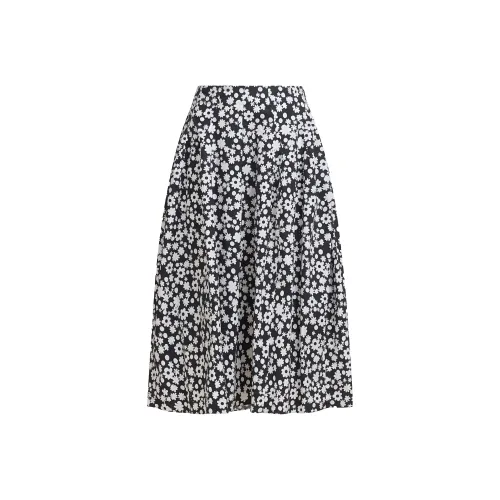 MARNI Floral Printed High Waist Midi Skirt