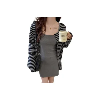 Mu Qingqing Knitwear Women's Striped