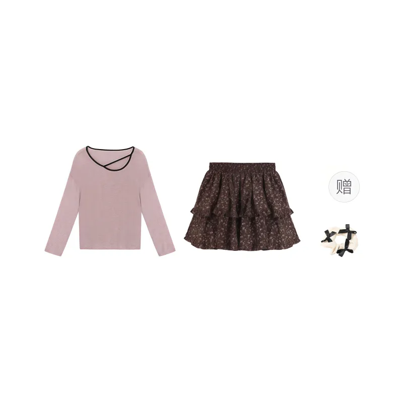 TURN UP Two Piece Skirt Sets Women's-6