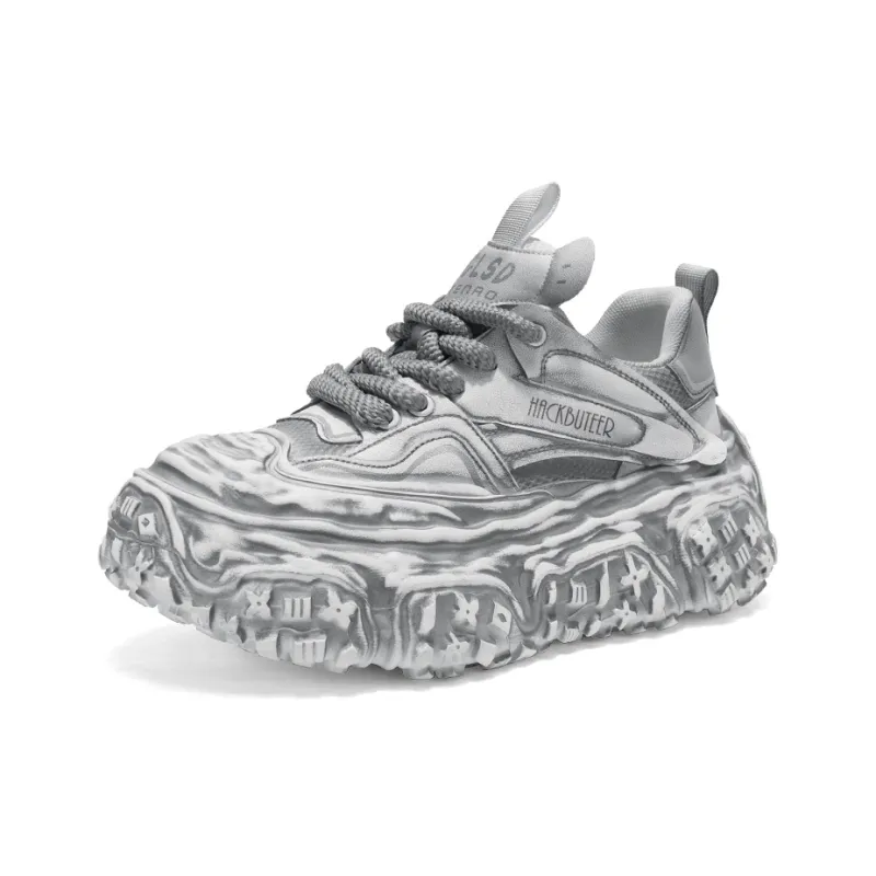 HACKBUTEER Low Top Chunky Sneakers Men's Box Included-2
