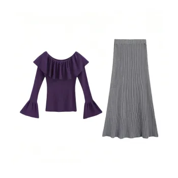 Icicofficial Two Piece Skirt Sets Women's
