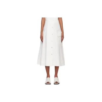 VINCE Casual Long Skirts Women's White