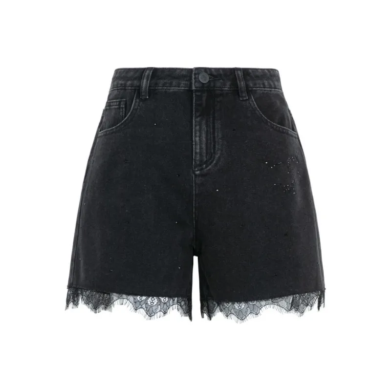 XG Denim Shorts Women's Black-0