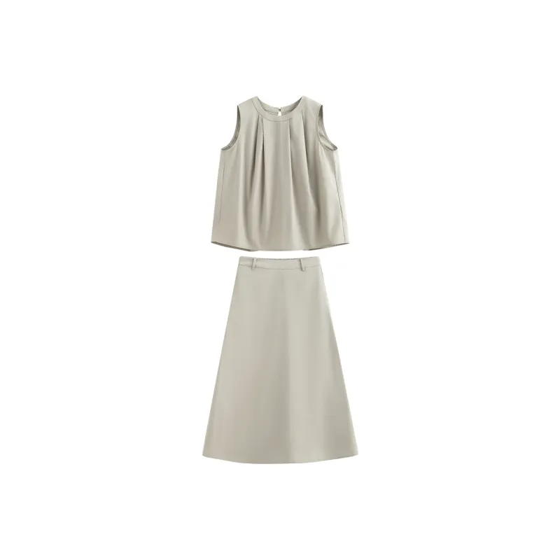 Initial Language Skirt Set Women's-0