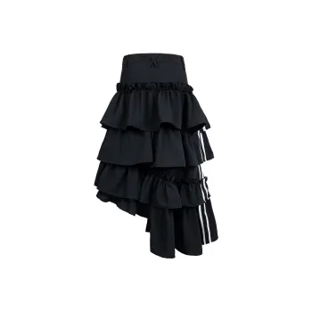 YINLEI Casual Long Skirt Women's Black