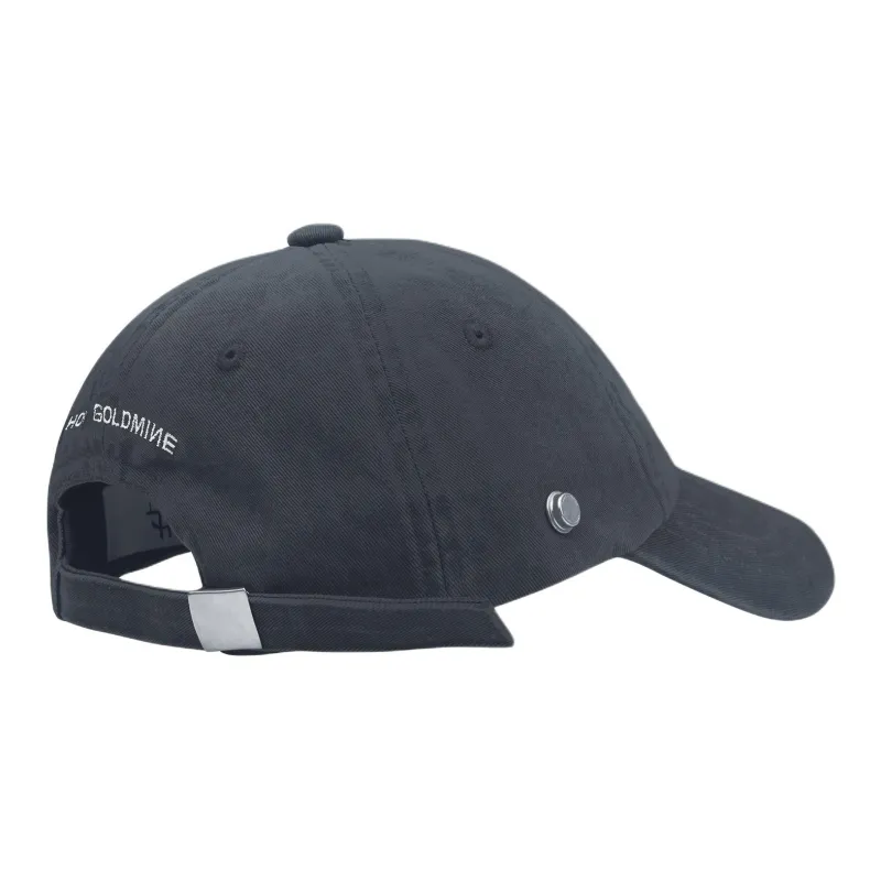 HOOF GOLDMINE Cotton Baseball Caps Unisex Charcoal Gray-1
