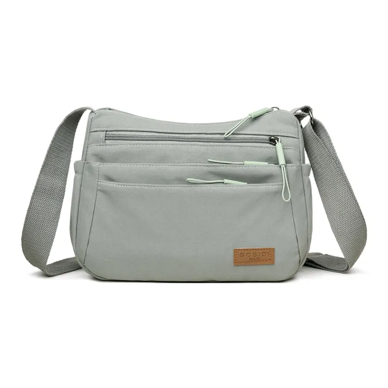 TOUTSEUL YOLO Nylon Fabric Shoulder Bag Women's Ecru/Burgundy/Gray/Black-4