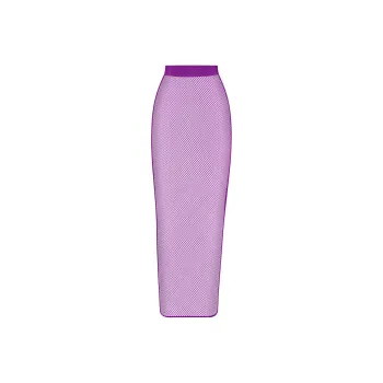 SKIMS WARP KNIT COVER UP LONG TUBE SKIRT Casual Long Skirts Women's VIOLET/Violet