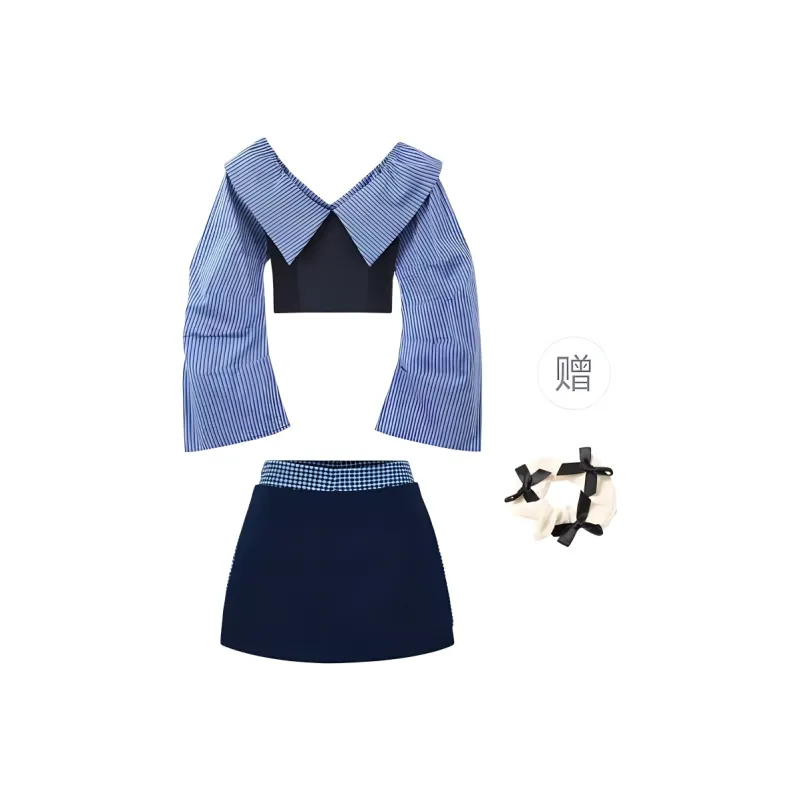 TURN UP Two Piece Skirt Sets Women's-0